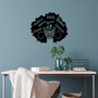 Wallity Diva Sexy Classy - 474 Escultura de pared de metal negra